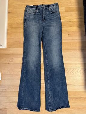 Good American Dark Blue Bootcut Jeans